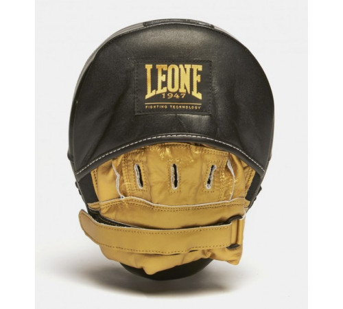 Лапи боксерські Leone Power Line, чорно-золотисті
