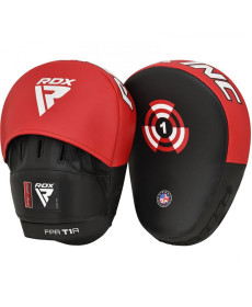 Лапи боксерські RDX T1, чорно-червоні