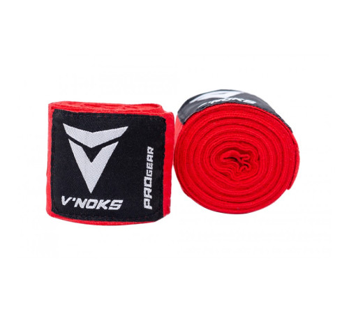 Бинти для боксу V`Noks 4,5 м, червоні