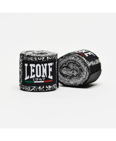 Бинти для боксу Leone AB705 3,5 м, чорно-білі