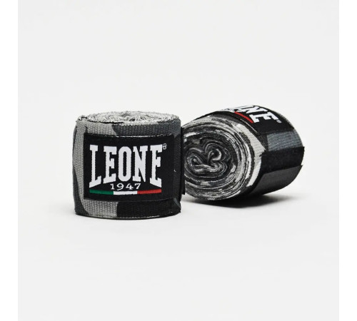 Бинти для боксу Leone AB705 3,5 м, сірий камуфляж