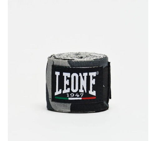 Бинти для боксу Leone AB705 3,5 м, сірий камуфляж