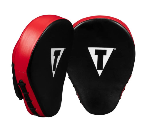 Лапи боксерські TITLE Classic Charge чорно-червоні