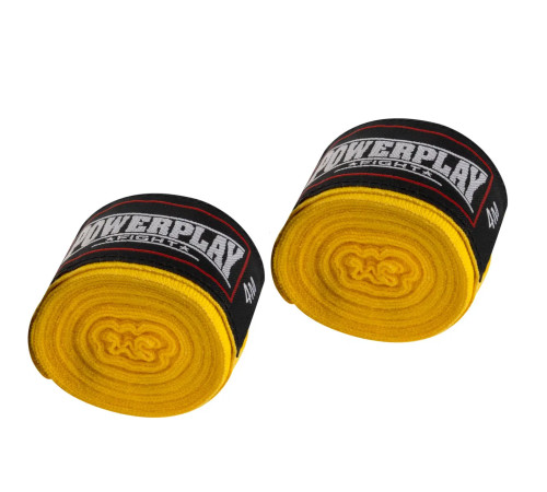 Бинти для боксу PowerPlay 3046 NYLON 3 м, жовті