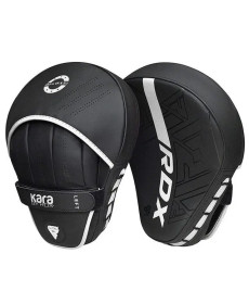 Лапи боксерські RDX F6 KARA Matte чорно-білі