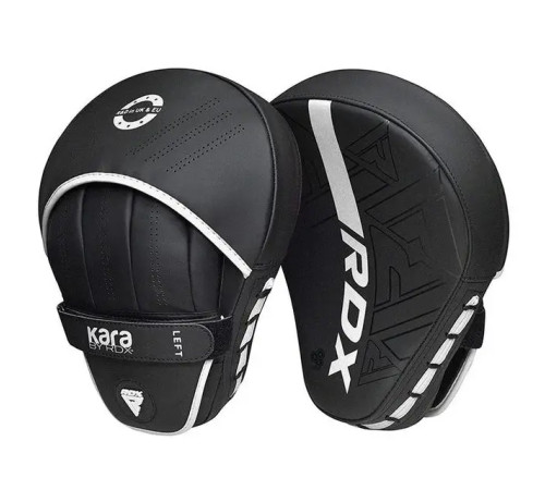 Лапи боксерські RDX F6 KARA Matte чорно-білі