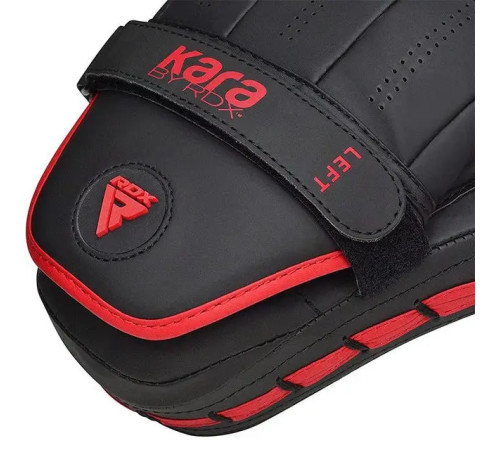 Лапи боксерські RDX F6 KARA Matte чорно-червоні