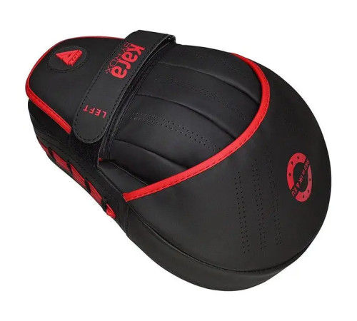 Лапи боксерські RDX F6 KARA Matte чорно-червоні