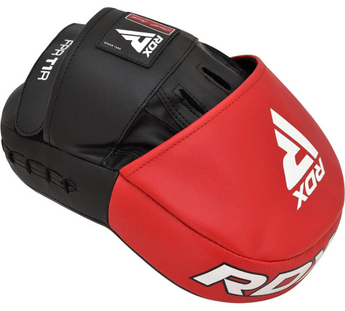 Лапи боксерські RDX T1 Curved червоно-чорні