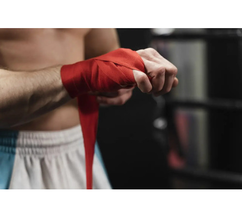 Бинти для боксу PowerPlay 3046 2,5 м, червоні