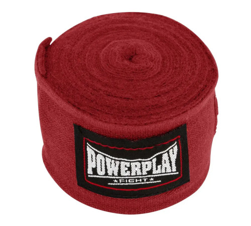 Бинти для боксу PowerPlay 3046 3 м, червоні