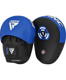 Лапи боксерські RDX T1 Curved синьо-чорні