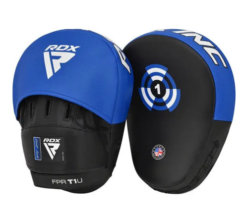 Лапи боксерські RDX T1 Curved синьо-чорні