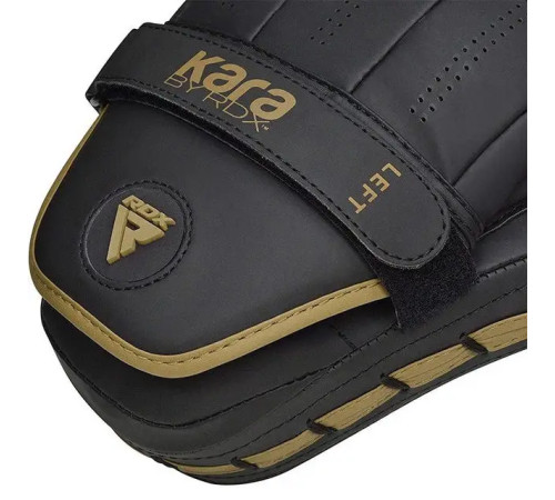 Лапи боксерські RDX F6 KARA Matte чорно-золотисті