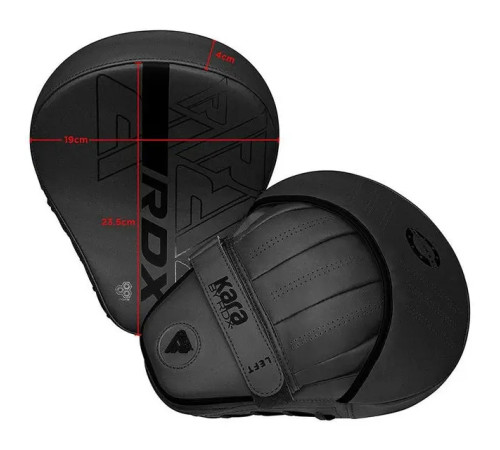 Лапи боксерські RDX F6 KARA Matte чорні