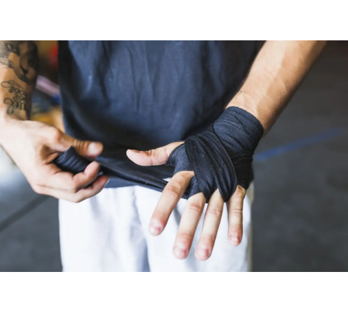 Бинти для боксу PowerPlay 3046 3 м, чорні