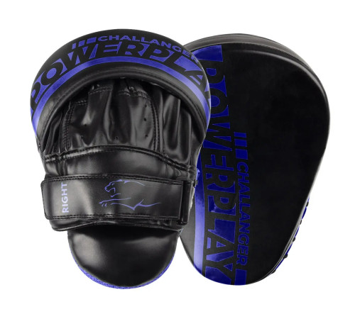 Лапи боксерські PowerPlay 3041 Challanger чорно-сині