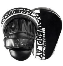 Лапи боксерські PowerPlay 3041 Challanger чорно-білі