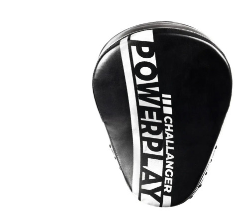 Лапи боксерські PowerPlay 3041 Challanger чорно-білі