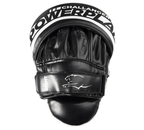 Лапи боксерські PowerPlay 3041 Challanger чорно-білі