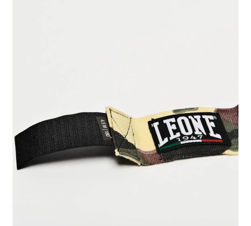 Бинти для боксу Leone AB705 4,5 м, зелений камуфляж