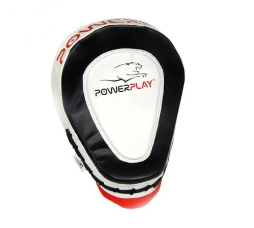 Лапи боксерські PowerPlay 3042 чорно-білі
