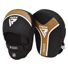 Лапи боксерські RDX T17 Aura, чорно-золотисті