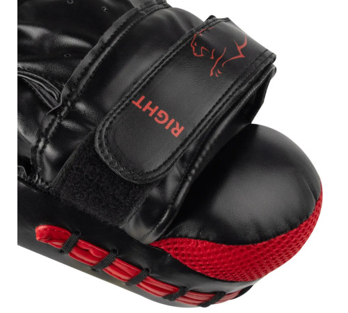 Лапи боксерські PowerPlay 3041 Challanger чорно-червоні