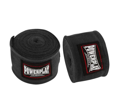 Бинти для боксу PowerPlay 3046 2,5 м, чорні