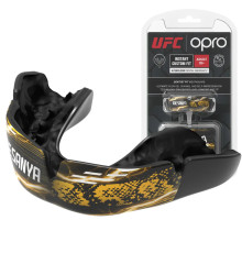 Капа боксерська доросла OPRO UFC Collection Israel Adesanya від 11 років, чорна