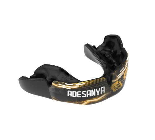 Капа боксерська доросла OPRO UFC Collection Israel Adesanya від 11 років, чорна