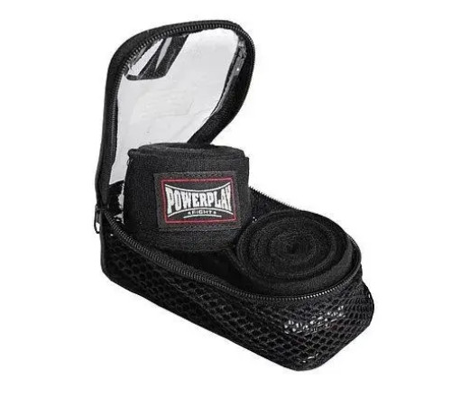 Бинти для боксу PowerPlay 3046 4,5 м, чорні