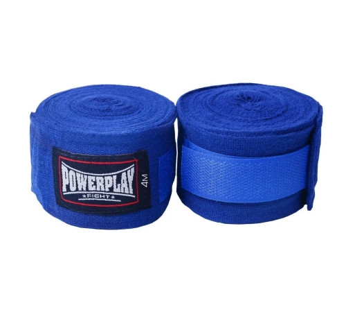 Бинти для боксу PowerPlay 3047 4 м, сині