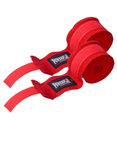 Бинти для боксу PowerPlay 3047 Lycra 4,5 м, червоні