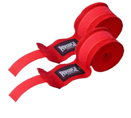 Бинти для боксу PowerPlay 3047 Lycra 4,5 м, червоні