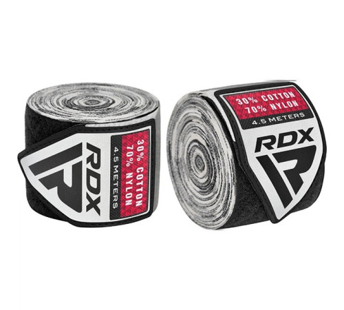 Бинти RDX HAND WRAPS 4,5 м, чорно-сірі
