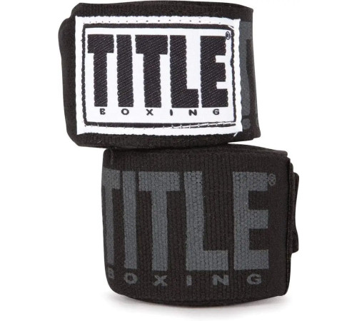 Бинти для боксу TITLE Power-Flex Elite 180" 4,5 м, чорні