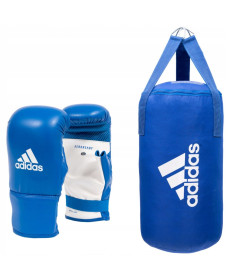 Боксерський набір ADIDAS - рукавиці S/M, груша 10 kg