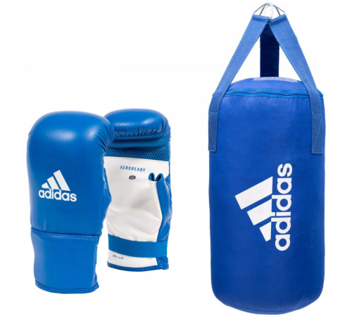 Боксерський набір ADIDAS - рукавиці S/M, груша 10 kg