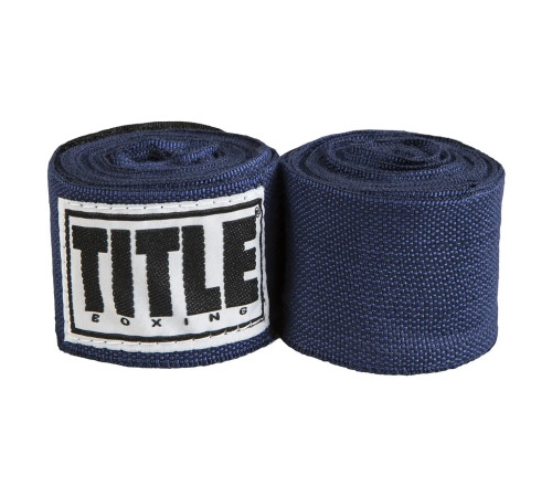 Бинти для боксу TITLE Select 180" Semi Elastic 4,5 м, сині