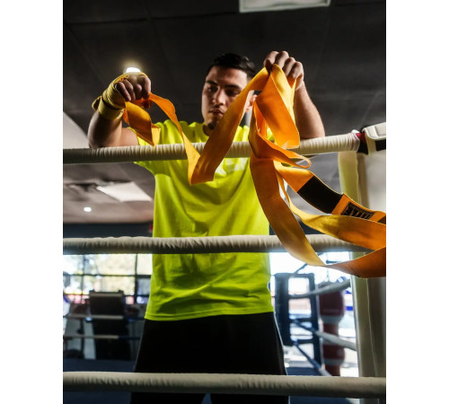 Бинти для боксу TITLE Select 180" Semi Elastic 4,5 м, жовті