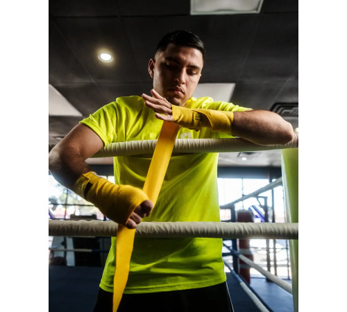 Бинти для боксу TITLE Select 180" Semi Elastic 4,5 м, жовті