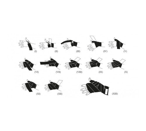 Бинти для боксу Leone 3,5 м, чорні