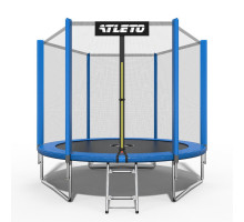 Батут Atleto 42400454 з зовнішньою сіткою 183 см синій