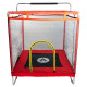 Батут манеж дитячий з сіткою Atleto 120x120 см червоний KRB07