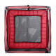 Батут манеж дитячий з сіткою Atleto 120x120 см червоний KRB07