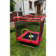 Батут манеж дитячий з сіткою Atleto 120x120 см червоний KRB07