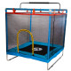 Батут манеж дитячий з сіткою Atleto 120x120 см синій KRB07