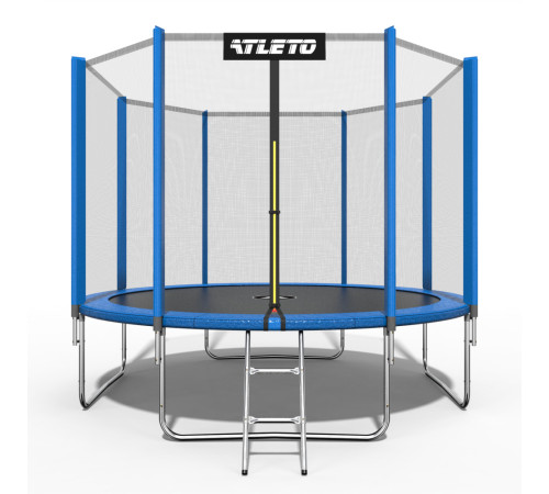 Батут Atleto 42400458 з зовнішньою сіткою 374 см синій Батут Atleto 42400458 з зовнішньою сіткою 374 см синій