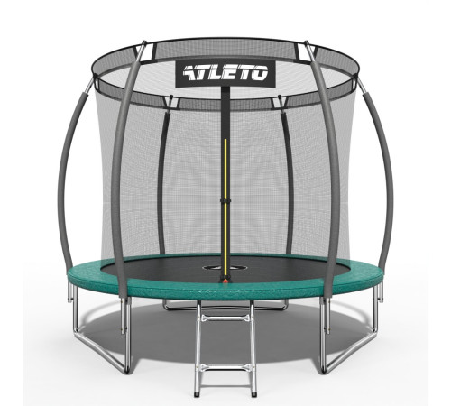 Батут Atleto 21000803 з внутрішньою сіткою 252 см зелений Батут Atleto 21000803 з внутрішньою сіткою 252 см зелений
